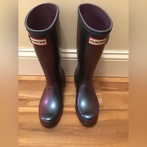 Hunter girls Nebula rain boots size 3